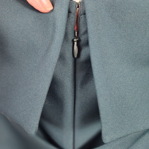 Xscape Evenings Long Scuba Off-The-Shoulder Dress - Picture 11 of 14